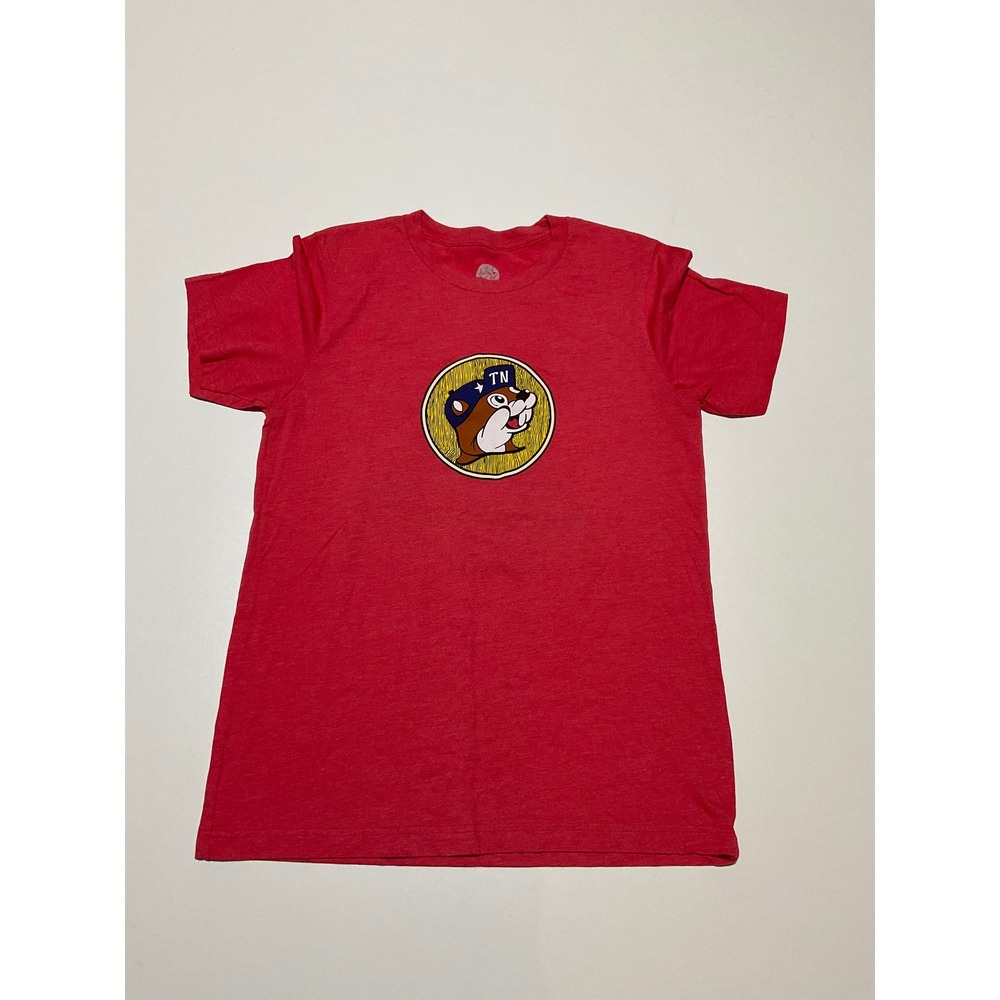 Buc-ee's Tennessee Graphic T-Shirt Adult Medium Red Short Sleeve TN Guitar Tee